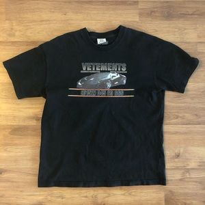 Vetements Black Large Tee